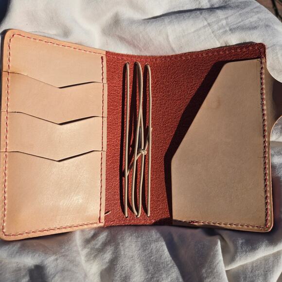 Chic Sparrow Journal Cover Dark Red Grain Leather Made in the USA Travelers Book - Picture 4 of 8